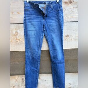 SPANX Blue Skinny Jeans - Stretch Midwash